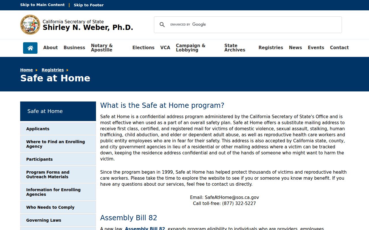 Monrovia neighbors Safe at Home address confidentiality
