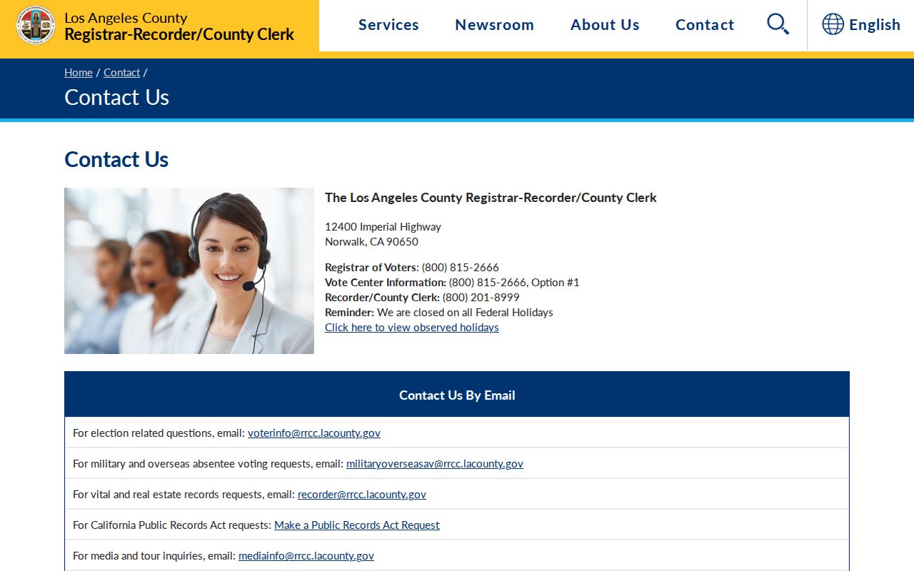 Monrovia ZIP code directory Los Angeles County contact services